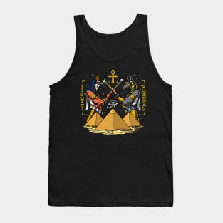 Ancient Egyptian Gods Horus Anubis Tank Top